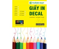 Giấy In Decal A3 Đế Trắng