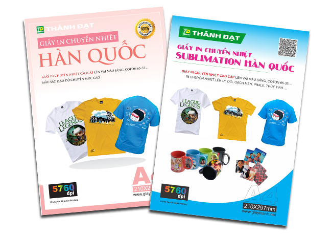 Thành Đạt cung cấp đa dạng các loại giấy in chuyển nhiệt tốt nhất thị trường