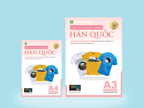 Giấy in chuyển nhiệt đế hồng