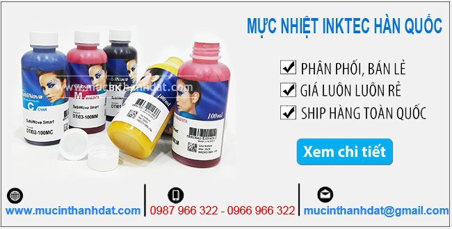 MỰC IN CHUYỂN NHIỆT INKTEC HÀN QUỐC